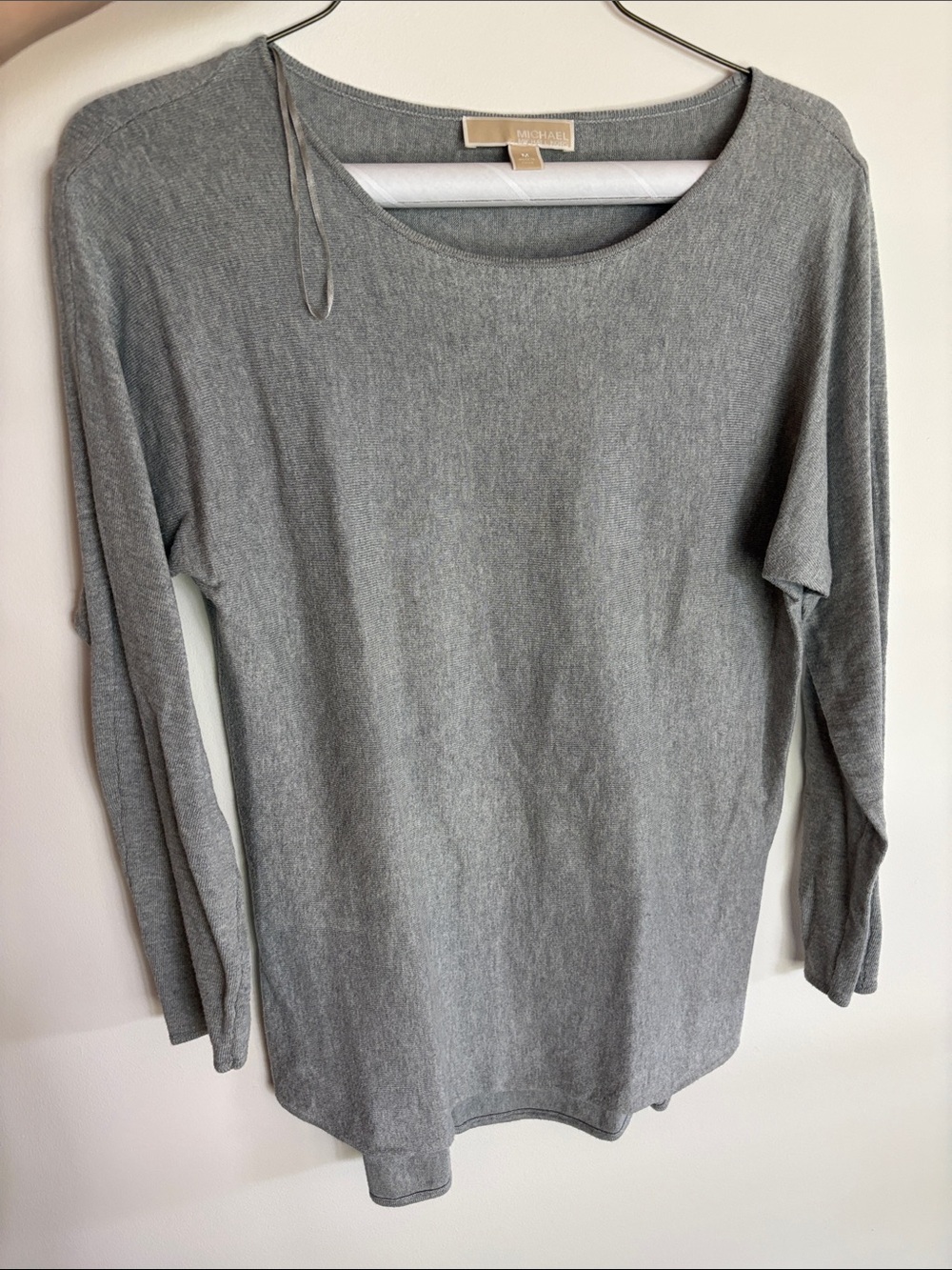 MICHAEL Michael Kors Gray Lightweight Long Sleeve Top
